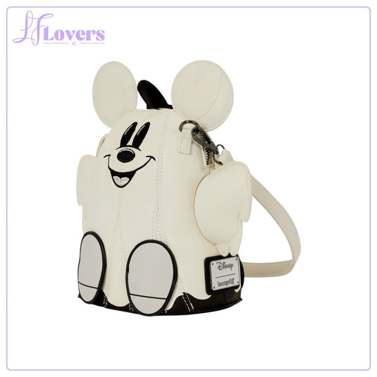 Loungefly Disney Mickey & Minnie Ghost Glow Figural Crossbody Bag - Preorder