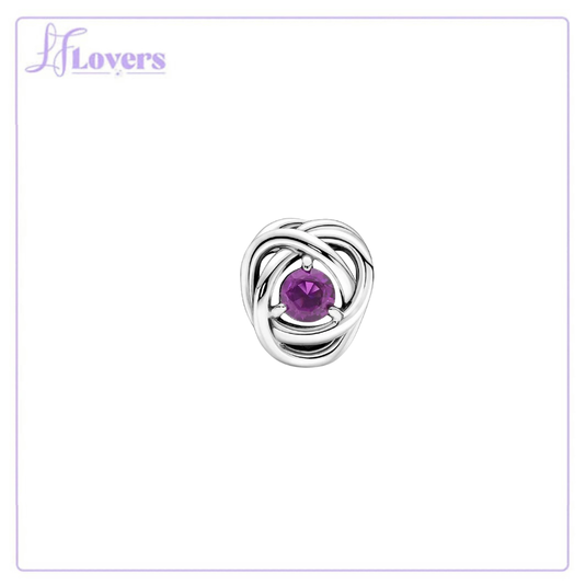 Pandora February Birthstone Eternity Circle Charm