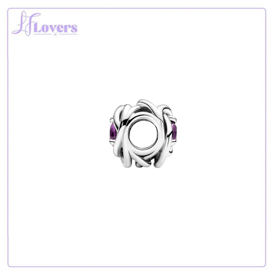 Pandora February Birthstone Eternity Circle Charm
