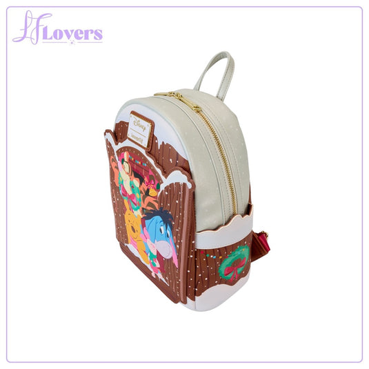 Loungefly Disney Winnie The Pooh Holiday Scene Pooh And Friends Mini Backpack