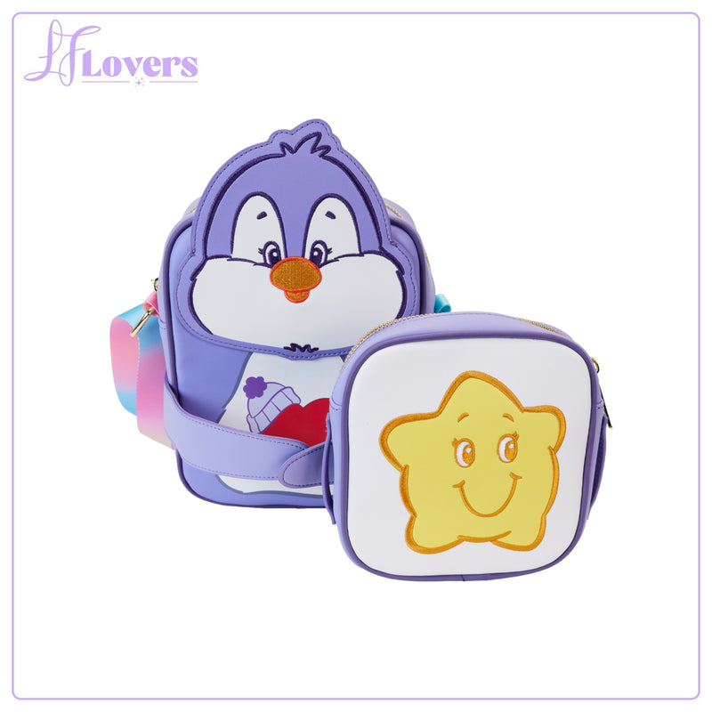 Load image into Gallery viewer, Loungefly Care Bears Cousins Cozy Heart Penguin Crossbuddies Bag - PRE ORDER - LF Lovers

