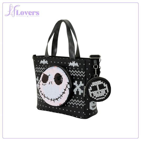 Loungefly Disney Nightmare Before Christmas Jack Tote Bag With Coin Bag