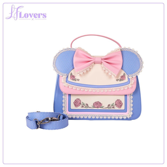 Loungefly Disney Minnie Floral And Lace Ears Crossbody - LF Lovers