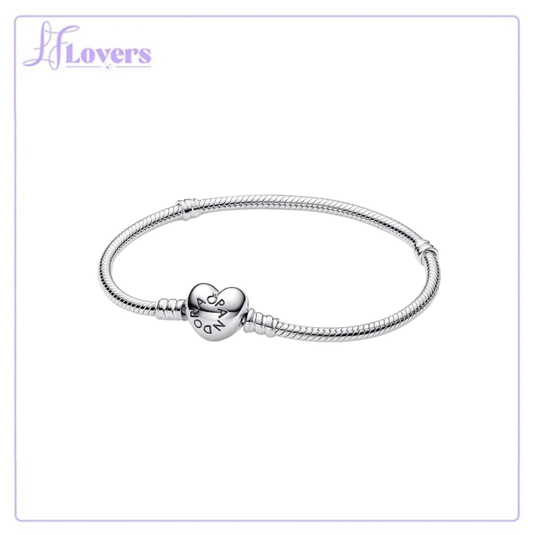 Pandora Moments Sterling Silveer Heart Clasp Bracelet - 17cm