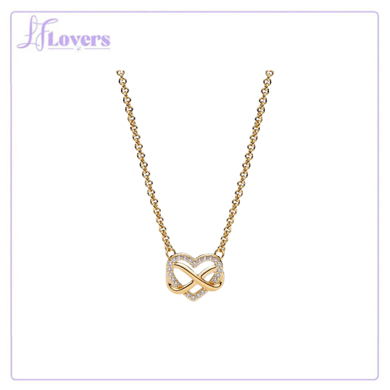 Load image into Gallery viewer, Pandora Sparkling Infinity Heart Collier Necklace
