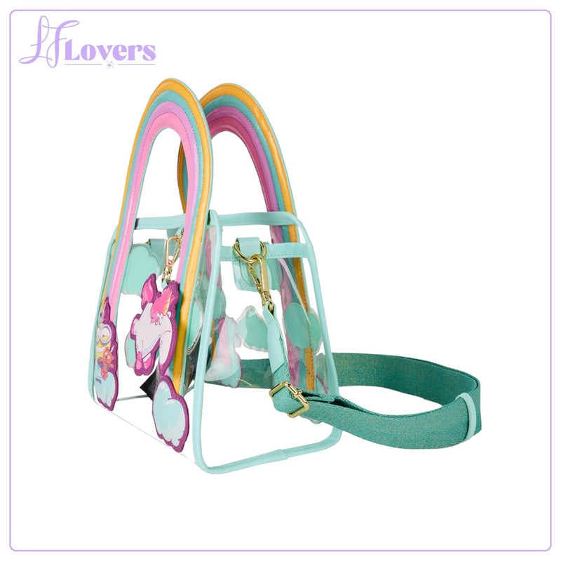 Load image into Gallery viewer, Loungefly Universal Minions Fluffy Unicorn Tote - PRE ORDER
