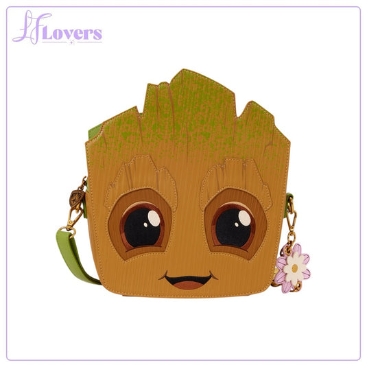 Loungefly Marvel Guardians of the Galaxy Groot Floral Figural Crossbody Bag - Preorder - LF Lovers