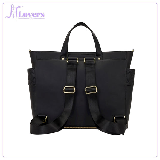 Loungefly The Mo Black Pin Trader Convertible Tote Bag