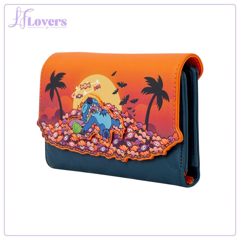 Load image into Gallery viewer, Loungefly Disney Stitch Halloween Candy Wallet - Preorder
