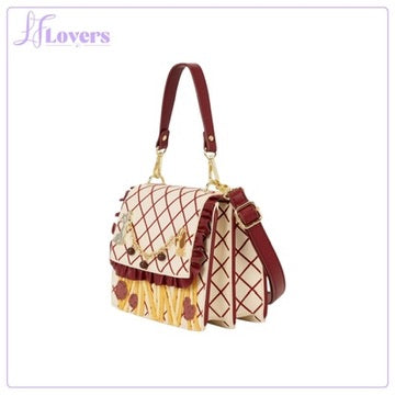 Load image into Gallery viewer, Loungefly Disney Lady &amp; the Tramp Spaghetti Dinner Charm Crossbody Bag - Preorder
