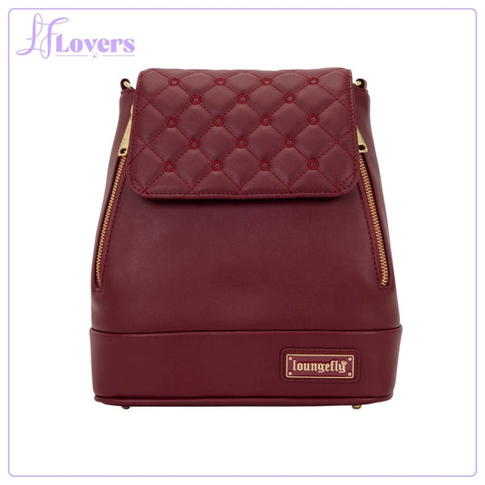 Loungefly The Lilly Red Pin Trader Convertible Mini Backpack & Crossbody