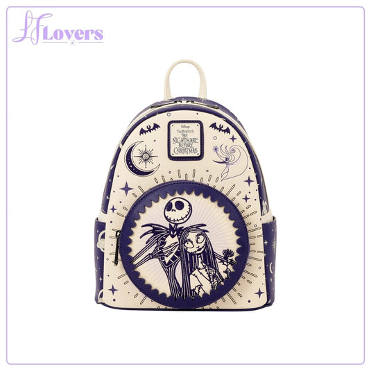 Loungefly Disney Jack Skellington & Sally Night Sky Mini Backpack