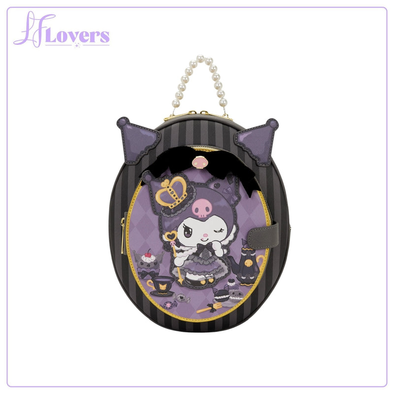 Load image into Gallery viewer, Loungefly Sanrio Kuromi 20th Anniversary Cameo Mini Backpack - PRE ORDER
