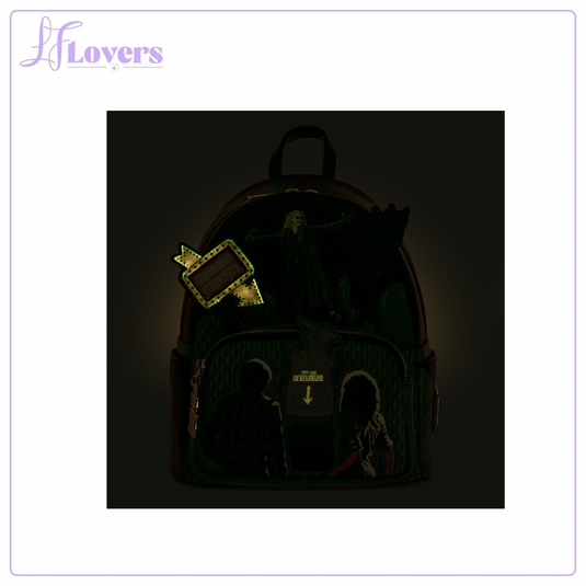 Loungefly Beetlejuice Graveyard Glow-in-the-Dark Mini-Backpack - Coming Soon - LF Lovers