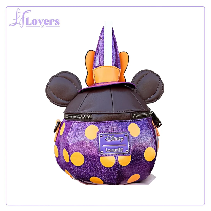 Load image into Gallery viewer, Loungefly Halloween Witch Minnie Apple Crossbody Bag
