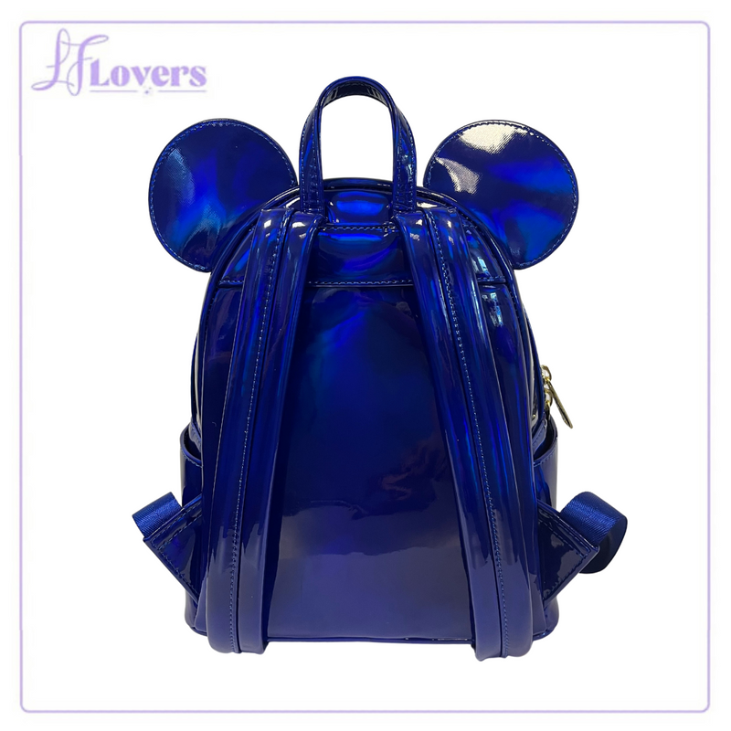 Load image into Gallery viewer, Loungefly Disney Mickey Mouse Blue Oil Slick Mini Backpack - LF Lovers
