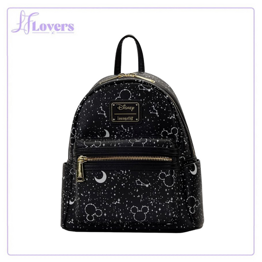 Loungefly Disney Mickey Constellation All Over Print Glow in the Dark Mini Backpack - LF Lovers