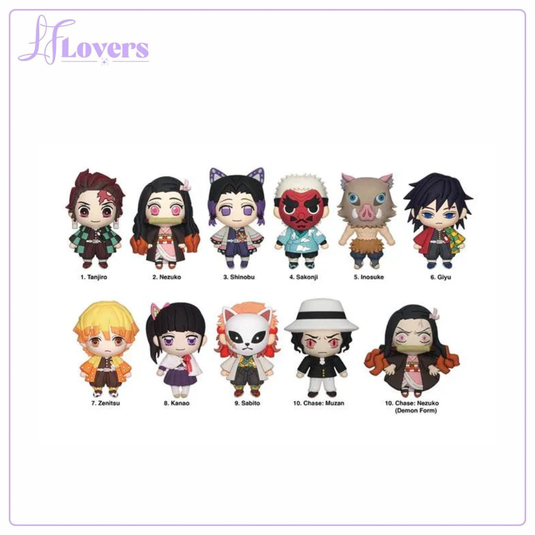 Demon Slayer Season 1 - Series 1 - 3D Foam Mystery Bag Clip - LF Lovers