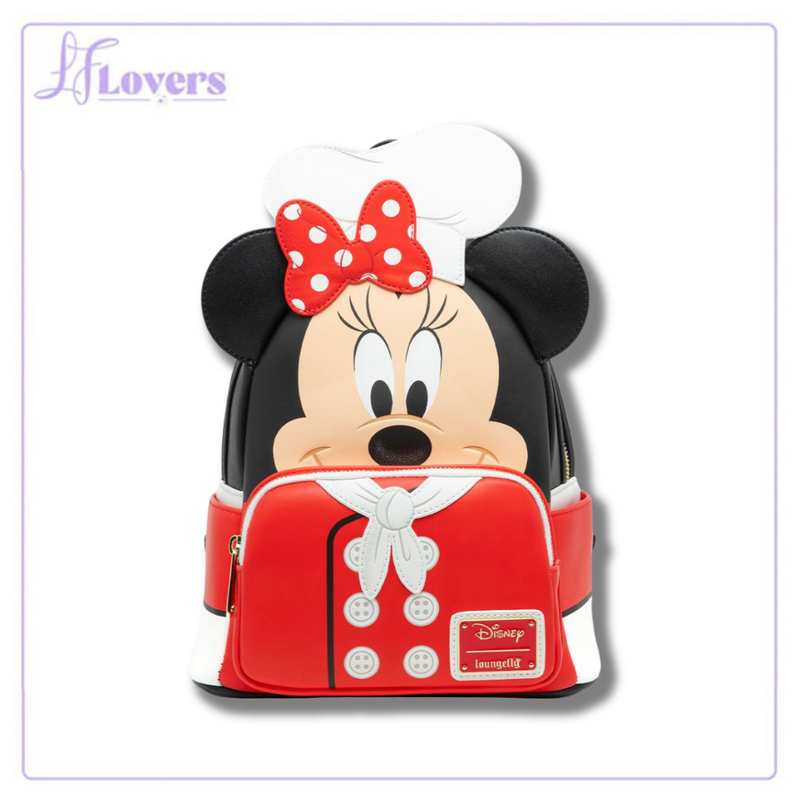 Load image into Gallery viewer, Loungefly Disney Chef Minnie Cosplay Mini Backpack - LF Lovers

