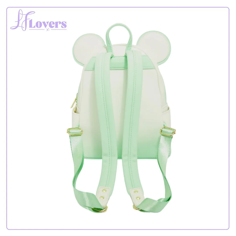 Load image into Gallery viewer, Loungefly Disney Minnie Mouse Pressed Flower Bow Mini Backpack
