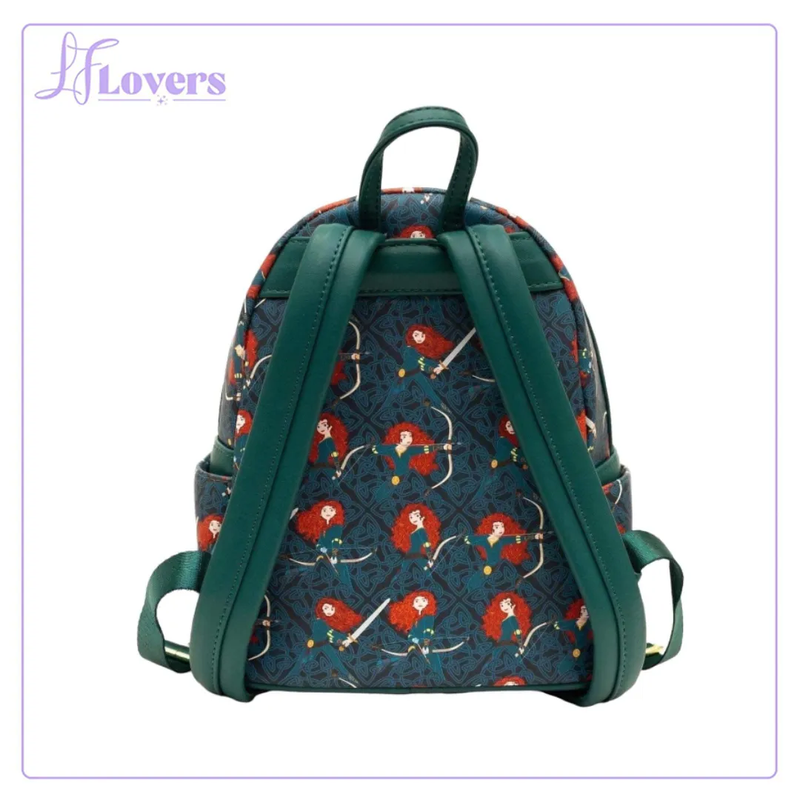 Load image into Gallery viewer, Loungefly Disney Pixar Brave Merida AOP Mini Backpack - LF Lovers
