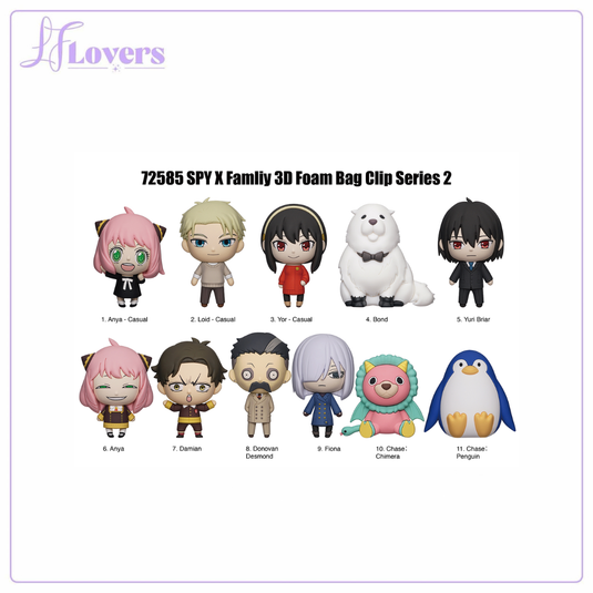 Spy x Family - Series 2 - 3D Foam Mystery Bag Clip - LF Lovers