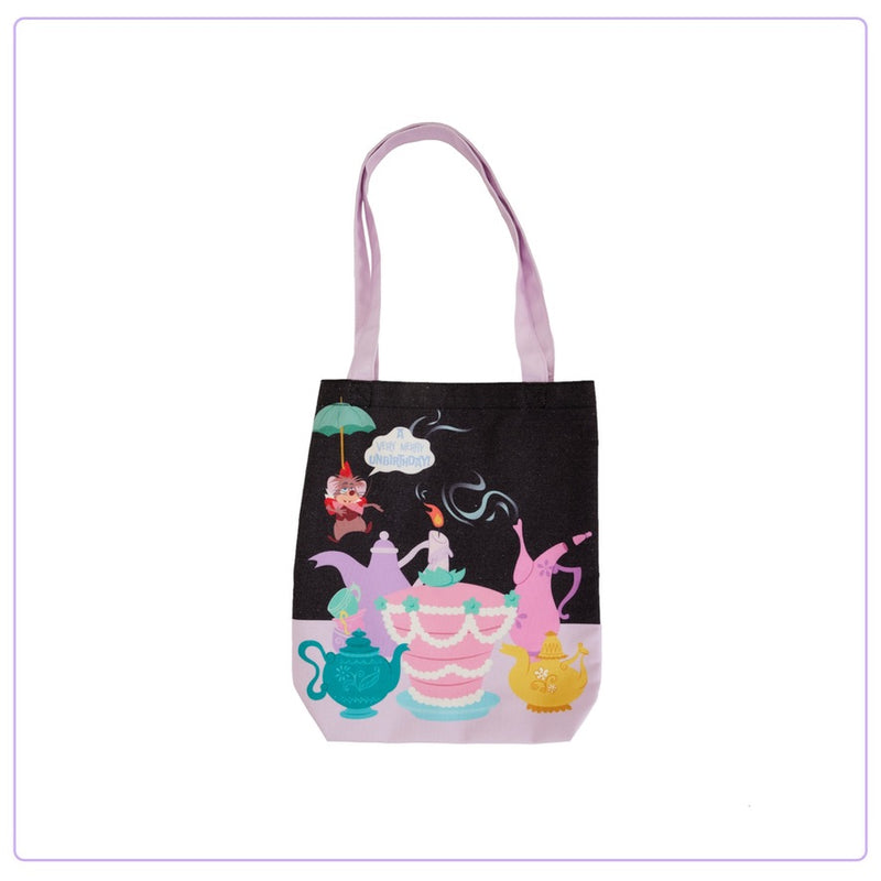 Load image into Gallery viewer, Loungefly Disney Alice in Wonderland Unbirthday Canvas Tote Bag - PRE ORDER - LF Lovers
