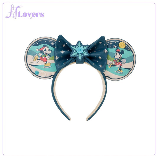 Loungefly Disney Mickey And Minnie Holiday Ear Headband - PRE ORDER