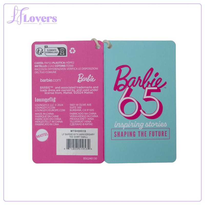 Load image into Gallery viewer, Loungefly Barbie 65th Anniversary Tee Shirt
