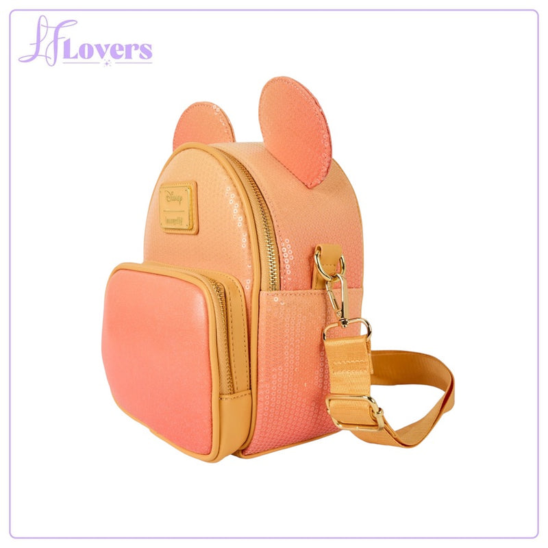 Load image into Gallery viewer, Loungefly Disney Mickey Mouse Glitter Convertible Mini Backpack - PRE ORDER
