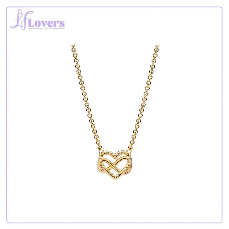 Load image into Gallery viewer, Pandora Sparkling Infinity Heart Collier Necklace
