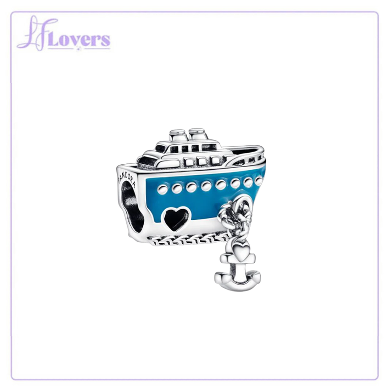 Load image into Gallery viewer, Pandora Anchored Cruise Ship Charm
