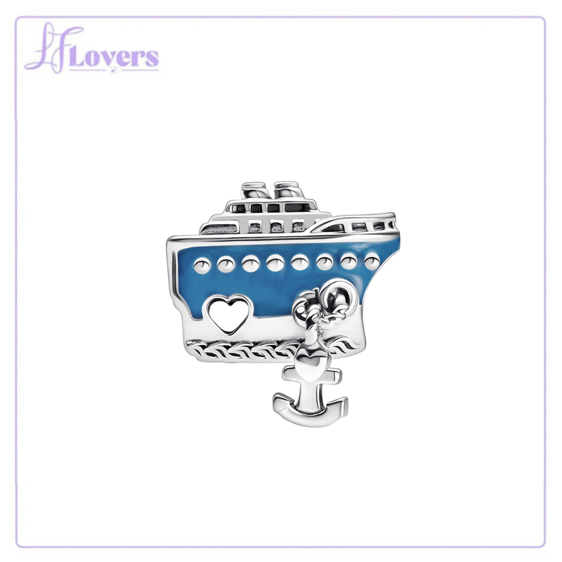 Load image into Gallery viewer, Pandora Anchored Cruise Ship Charm
