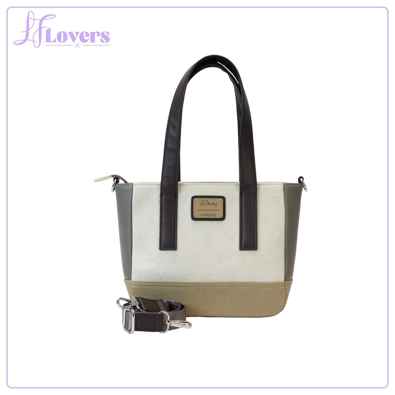 Load image into Gallery viewer, Loungefly Disney Mickey And Friends Faux Leather And Canvas Mini Tote Bag

