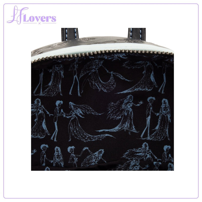 Load image into Gallery viewer, Loungefly Corpse Bride Emily Bouquet Mini Backpack - PRE ORDER
