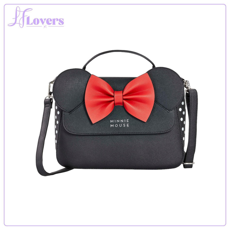 Load image into Gallery viewer, Loungefly Disney Minnie Mouse Crossbody Bag with Ears and Bow - EMEA Exclusive
