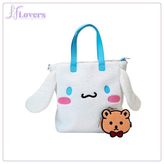 Loungefly Sanrio Cinnamoroll Sherpa Tote Bag With Coin Bag