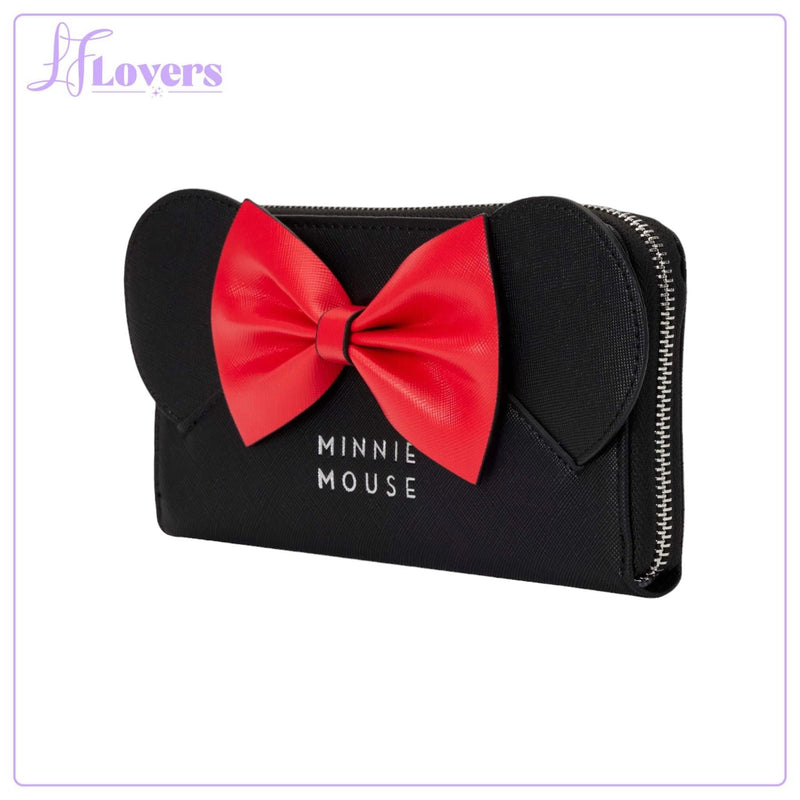 Load image into Gallery viewer, Loungefly Disney Minnie Mouse Zip-Around Wallet with Ears and Bow - EMEA Exclusive
