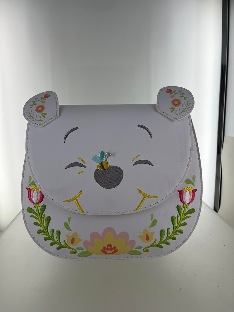 Load image into Gallery viewer, OUTLET - Loungefly Disney Winnie the Pooh Cosplay Folk Floral Crossbody Bag - DAMAGED
