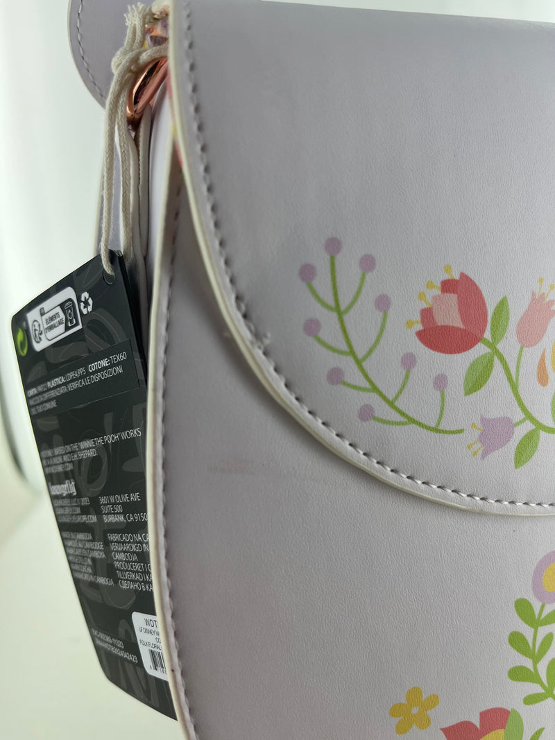 Load image into Gallery viewer, OUTLET - Loungefly Disney Winnie the Pooh Cosplay Folk Floral Crossbody Bag - DAMAGED
