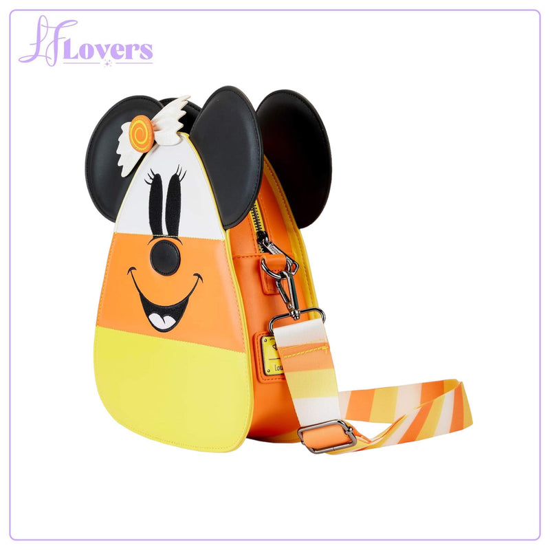 Load image into Gallery viewer, Loungefly Disney Mickey and Minnie Candy Corn Crossbody - LF Lovers
