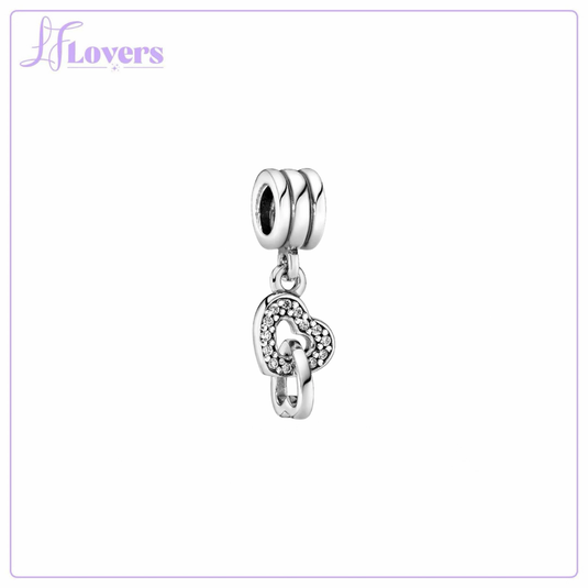 Pandora Interlocking Hearts Dangle Charm