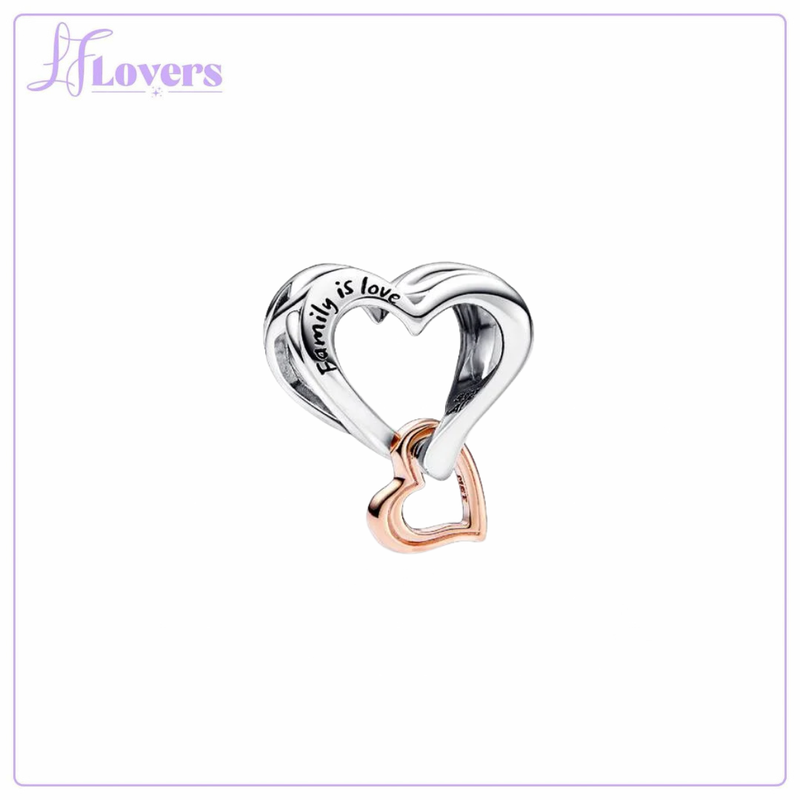 Load image into Gallery viewer, Pandora Two-tone Openwork Infinity Heart Charm
