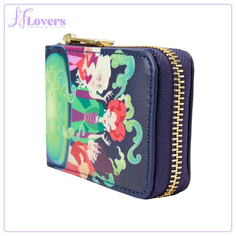 Load image into Gallery viewer, Loungefly Disney Hocus Pocus Sanderson Sisters Cauldron Accordion Wallet
