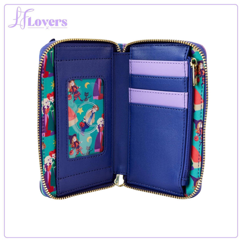 Load image into Gallery viewer, Loungefly Disney Hocus Pocus Sanderson Sisters House Zip Around Wallet
