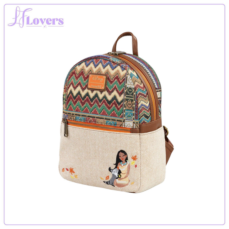 Load image into Gallery viewer, Loungefly Disney Pocahontas Woven Mini Backpack - EMEA Exclusive
