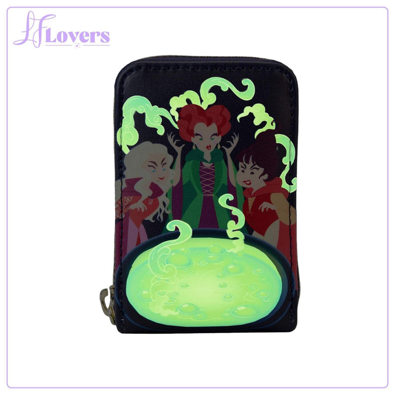 Load image into Gallery viewer, Loungefly Disney Hocus Pocus Sanderson Sisters Cauldron Accordion Wallet

