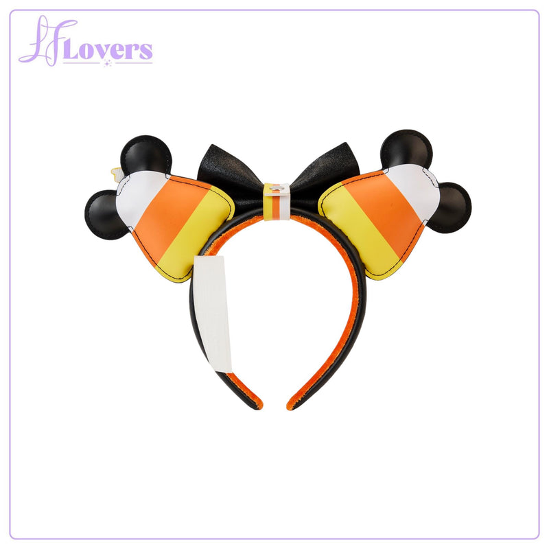 Load image into Gallery viewer, Loungefly Disney Mickey and Minnie Candy Corn Ears Headband - LF Lovers
