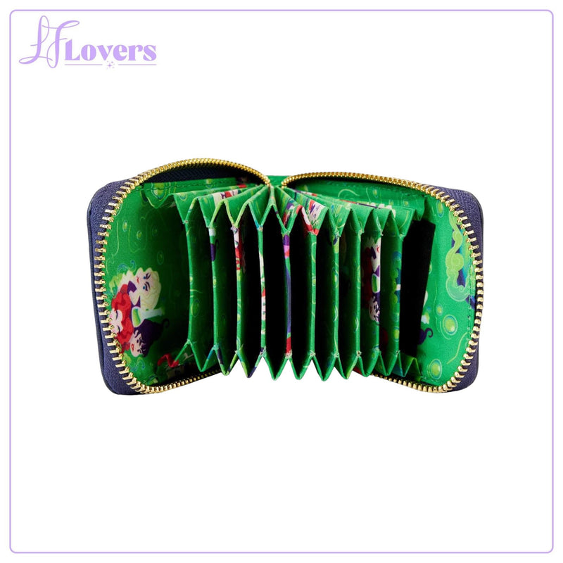 Load image into Gallery viewer, Loungefly Disney Hocus Pocus Sanderson Sisters Cauldron Accordion Wallet
