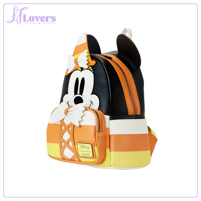 Load image into Gallery viewer, Loungefly Disney Candy Corn Minnie Cosplay Mini Backpack - LF Lovers
